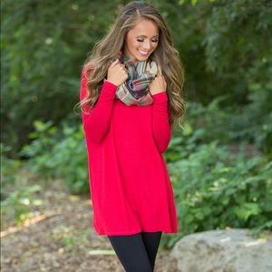 Red Piko Tunic